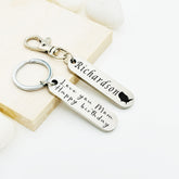 Thick Metal Custom Keychain • Personalized Keychain • Custom Keychain • Keychain Gift • Handwriting Engraving • Gift For Women